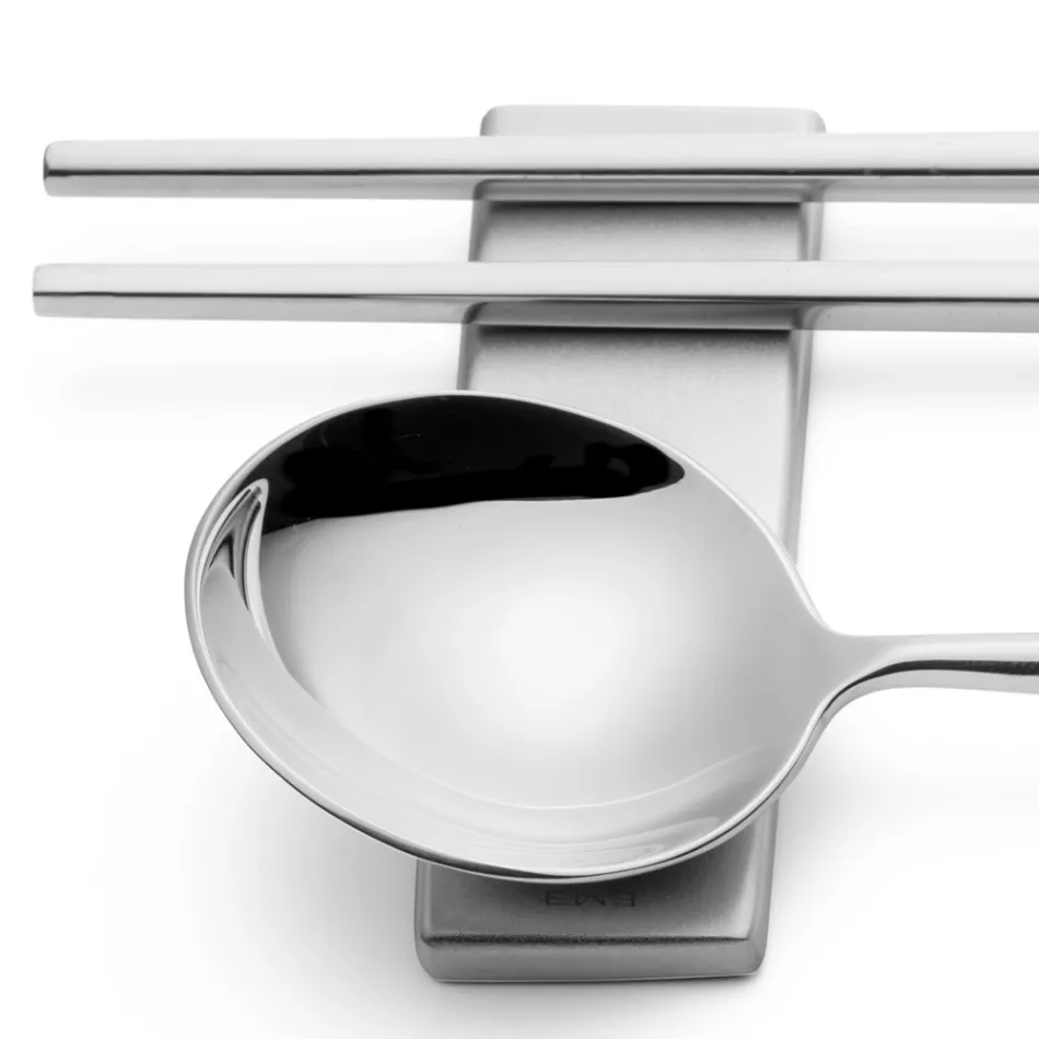 Conjunto Composto por Colher de Fruta, Pauzinhos e Descanso para Talheres - Osaka Viadurini