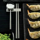 Conjunto Composto por Colher de Fruta, Pauzinhos e Descanso para Talheres - Osaka Viadurini