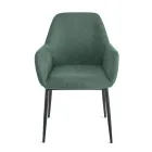 Conjunto de 2 poltronas estofadas em tecido colorido e estrutura de metal - Valeria Viadurini