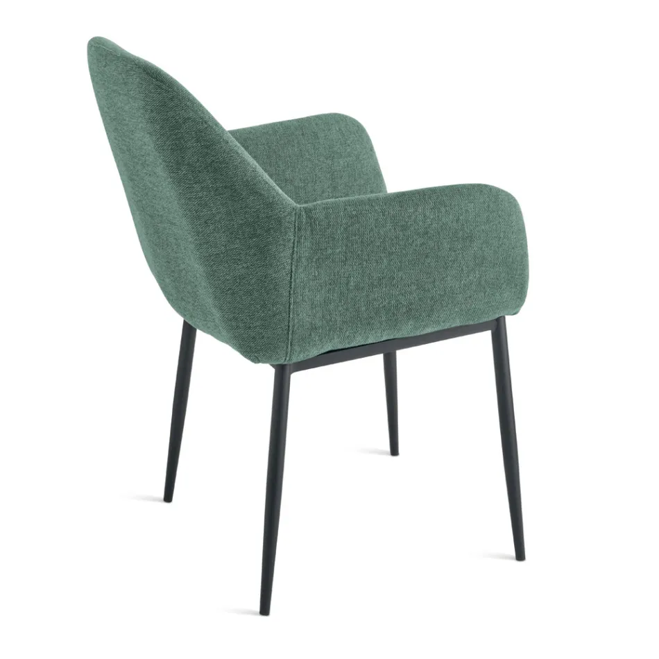 Conjunto de 2 poltronas estofadas em tecido colorido e estrutura de metal - Valeria Viadurini