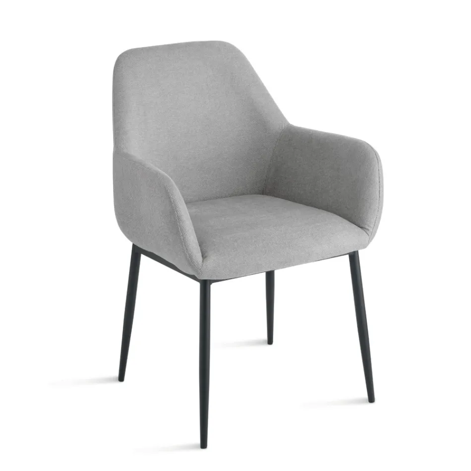 Conjunto de 2 poltronas estofadas em tecido colorido e estrutura de metal - Valeria Viadurini