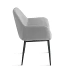 Conjunto de 2 poltronas estofadas em tecido colorido e estrutura de metal - Valeria Viadurini