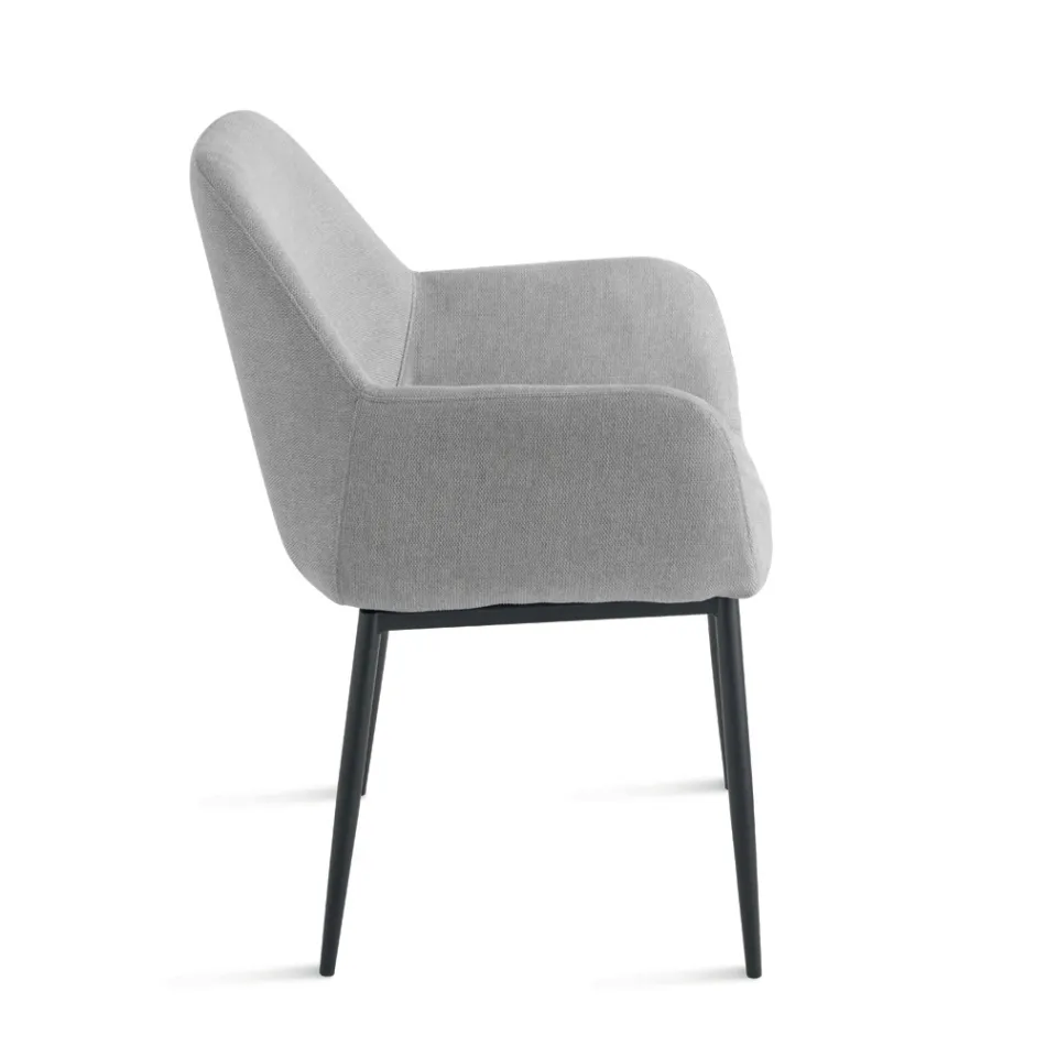 Conjunto de 2 poltronas estofadas em tecido colorido e estrutura de metal - Valeria Viadurini