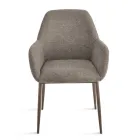 Conjunto de 2 poltronas estofadas em tecido colorido e estrutura de metal - Valeria Viadurini