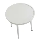 Conjunto de 2 poltronas com mesa de alumínio em diferentes acabamentos - Souvenir Viadurini