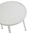 Conjunto de 2 poltronas com mesa de alumínio em diferentes acabamentos - Souvenir Viadurini