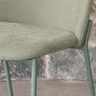 Conjunto de 2 cadeiras de sala em tecido e metal Made in Italy - Ivy Viadurini