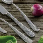 Conjunto de 24 talheres em aço polido com gravação Made in Italy - Nara Viadurini