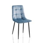 Conjunto de 4 Cadeiras Interiores em Tecido de Diferentes Cores - Cefalo Viadurini