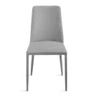 Conjunto de 4 cadeiras estofadas em tecido colorido e estrutura estofada - Luciana Viadurini