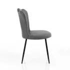 Conjunto de 4 cadeiras de couro sintético com efeito envelhecido - âmbar Viadurini