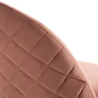 Conjunto de 4 Cadeiras em Tecido Microfibra Efeito Veludo - Terbio Viadurini