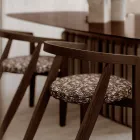 Conjunto de 4 cadeiras modernas em madeira maciça de alta qualidade, fabricadas na Itália - Vela Viadurini