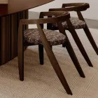 Conjunto de 4 cadeiras modernas em madeira maciça de alta qualidade, fabricadas na Itália - Vela Viadurini