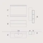 Conjunto de madeira e suspensão de móveis de banheiro modernos Fenix feitos na Itália Bari Viadurini