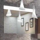 Conjunto de design de suspensão de móveis de banheiro de madeira feito na Itália Cesena Viadurini