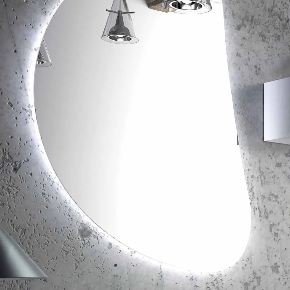 Suspensão de design de móveis de banheiro conjunto de madeira made in Italy Sad Viadurini