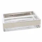 Design moderno conjunto de móveis de casa de banho suspensos em superfície sólida Brusson Viadurini