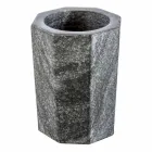 Moderna casa de banho conjunto de acessórios em mármore cinza veado Montafia Viadurini