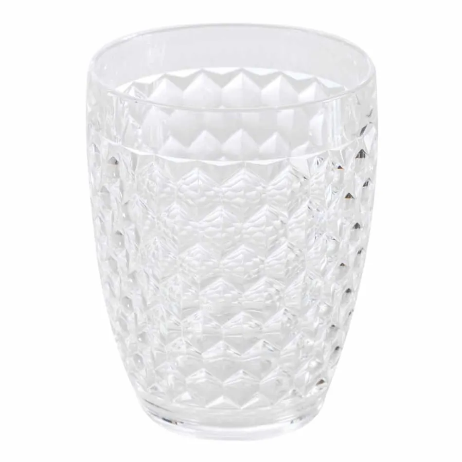 Dispensador Netro + conjunto de banho de vidro + saboneteira moderna Viadurini