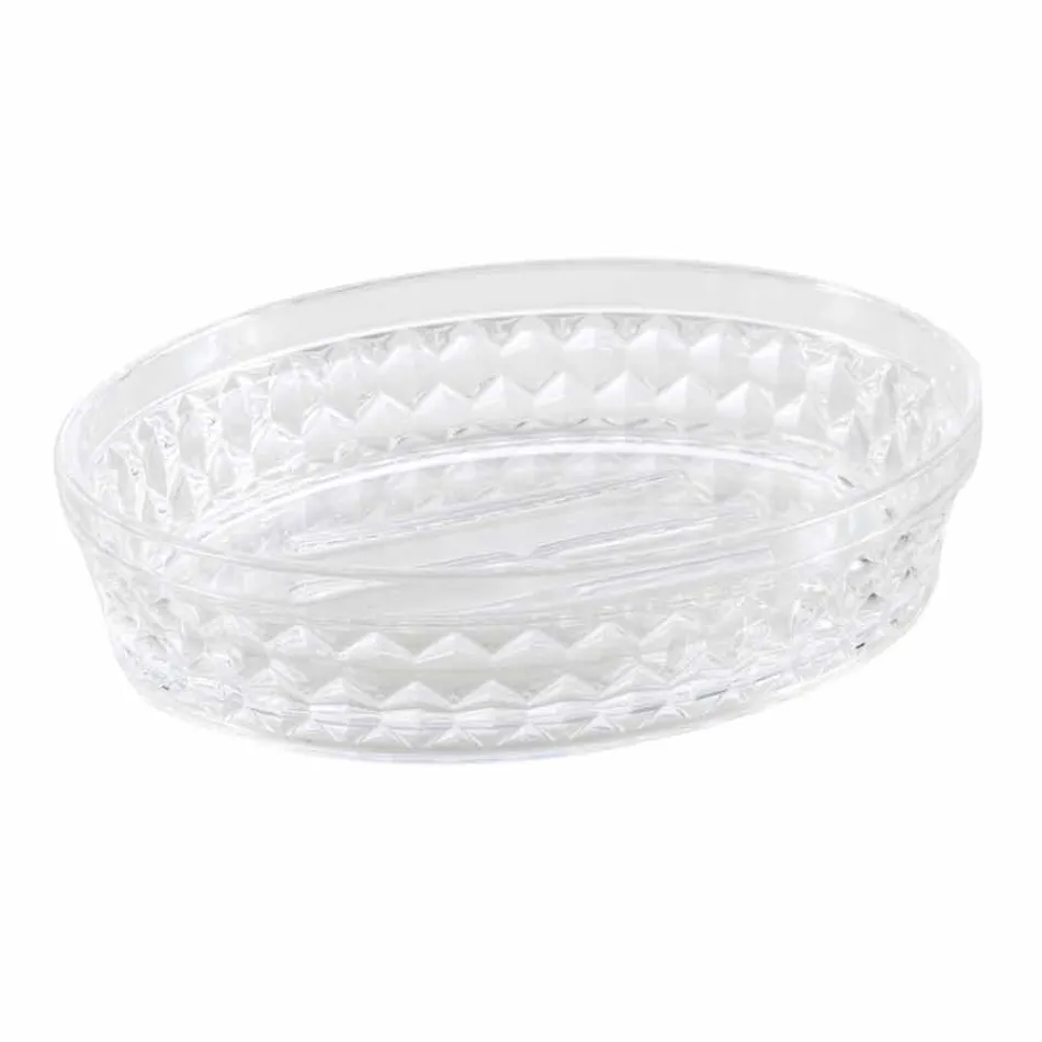 Dispensador Netro + conjunto de banho de vidro + saboneteira moderna Viadurini