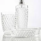 Dispensador Netro + conjunto de banho de vidro + saboneteira moderna Viadurini