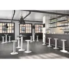 Banqueta de Alto Design em Polietileno e Aço Inoxidável Fabricado na Itália - Pito Viadurini