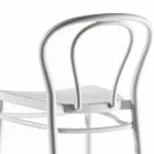 Banqueta alta de polipropileno com apoio para os pés, 4 peças - Gaya Viadurini