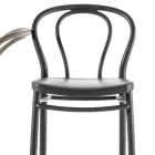 Banqueta alta de polipropileno com apoio para os pés, 4 peças - Gaya Viadurini