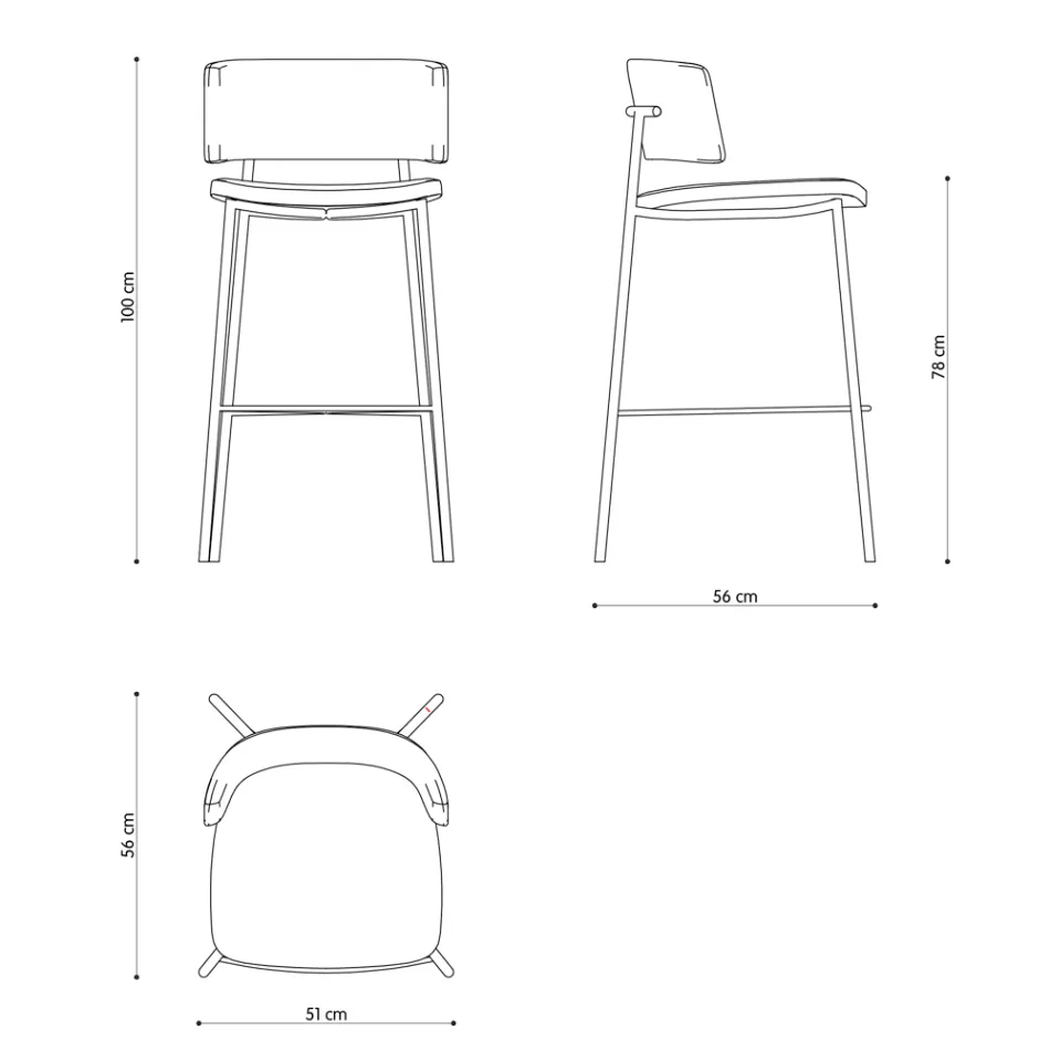Banqueta de alta qualidade com estofamento de veludo fabricado na Itália - Alasca Viadurini