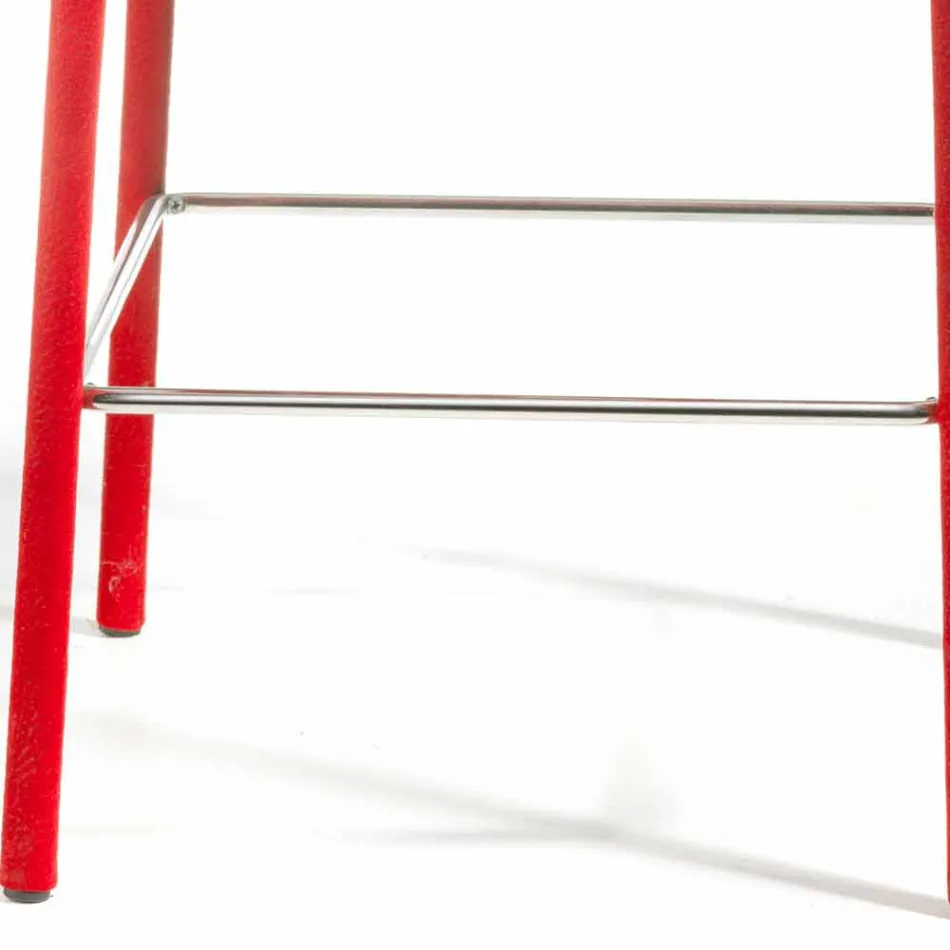 Tamborete de design moderno Amos, feito à mão na Itália Viadurini