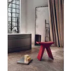 Banqueta baixa de polipropileno para exterior, fabricada em Itália - Prue Viadurini