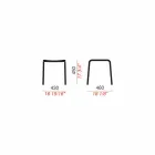 Banqueta baixa em alumínio pintado ao ar livre fabricado na Itália - Sondra Viadurini