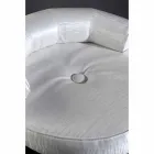 Banquinho com estrutura de aço e assento de tecido Made in Italy - Varsóvia Viadurini