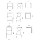 Banqueta com Estrutura em Madeira Maciça de Faia Made in Italy - Regensburg Viadurini