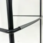 Tamborete de cozinha em aço e tecnopolímero fabricado na Itália 2 peças - guirlanda Viadurini