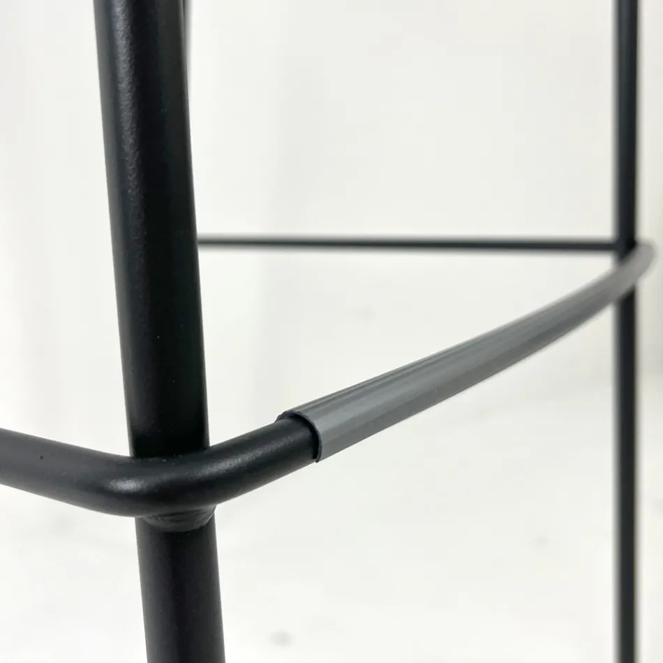 Tamborete de cozinha em aço e tecnopolímero fabricado na Itália 2 peças - guirlanda Viadurini