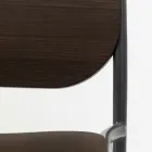 Tamborete de cozinha em madeira de carvalho e metal Made in Italy 2 peças - Saffia Viadurini