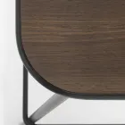 Tamborete de cozinha em madeira de carvalho e metal Made in Italy 2 peças - Saffia Viadurini