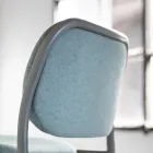 Tamborete de Cozinha em Tecido e Metal Made in Italy 2 Peças - Sangria Viadurini