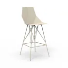 Banqueta para exterior H 102 cm Faz by Vondom em polipropileno e aço, 4 peças Viadurini