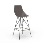 Banqueta para exterior H 102 cm Faz by Vondom em polipropileno e aço, 4 peças Viadurini
