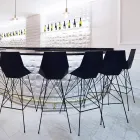 Banqueta para exterior H 102 cm Faz by Vondom em polipropileno e aço, 4 peças Viadurini