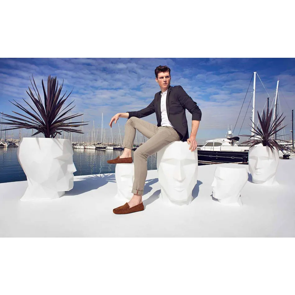 Tamborete exterior em forma de rosto num design moderno de Adan by Vondom Viadurini