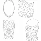 Tamborete exterior em forma de rosto num design moderno de Adan by Vondom Viadurini