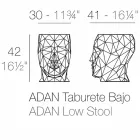 Tamborete exterior em forma de rosto num design moderno de Adan by Vondom Viadurini