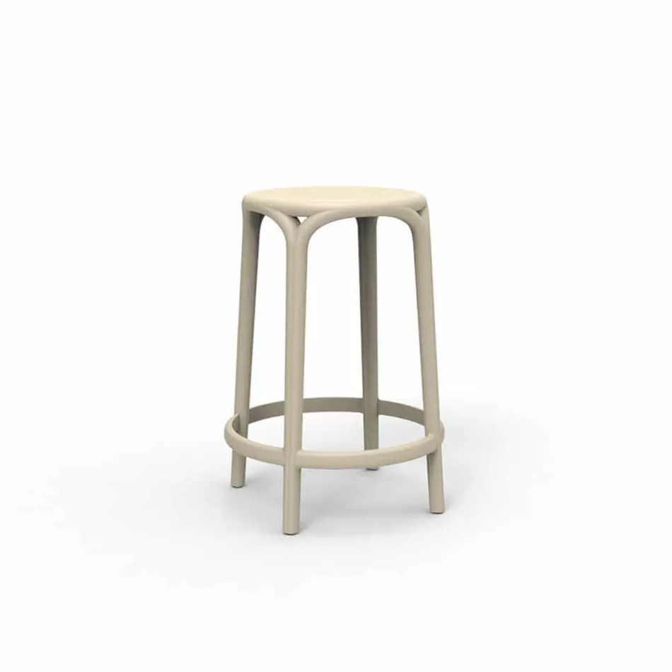 Banqueta para exterior de Brooklyn Vondom H 66 cm, em polipropileno Viadurini