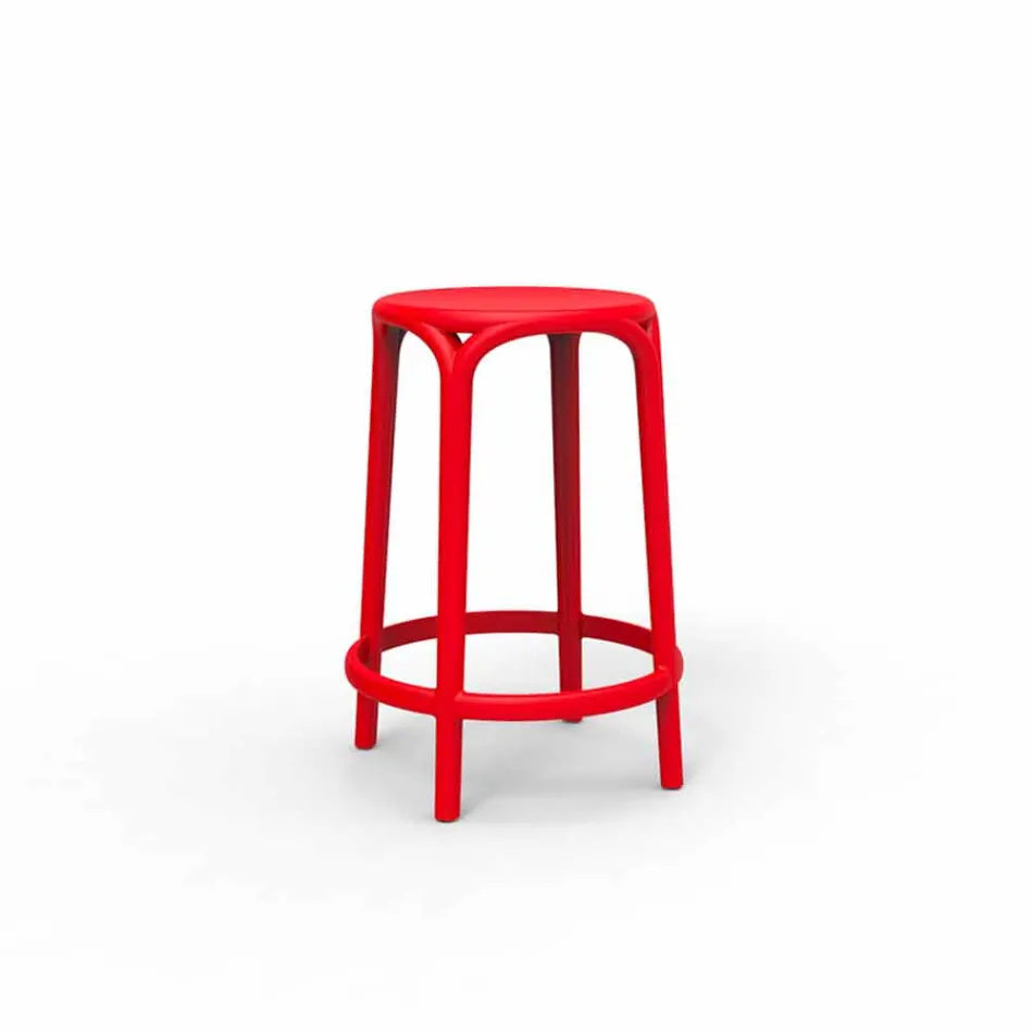 Banqueta para exterior de Brooklyn Vondom H 66 cm, em polipropileno Viadurini