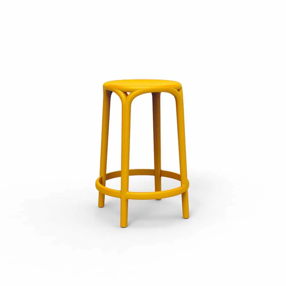 Banqueta para exterior de Brooklyn Vondom H 66 cm, em polipropileno Viadurini