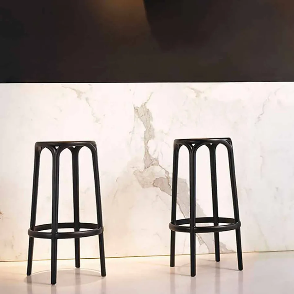 Banqueta para exterior de Brooklyn Vondom H 66 cm, em polipropileno Viadurini